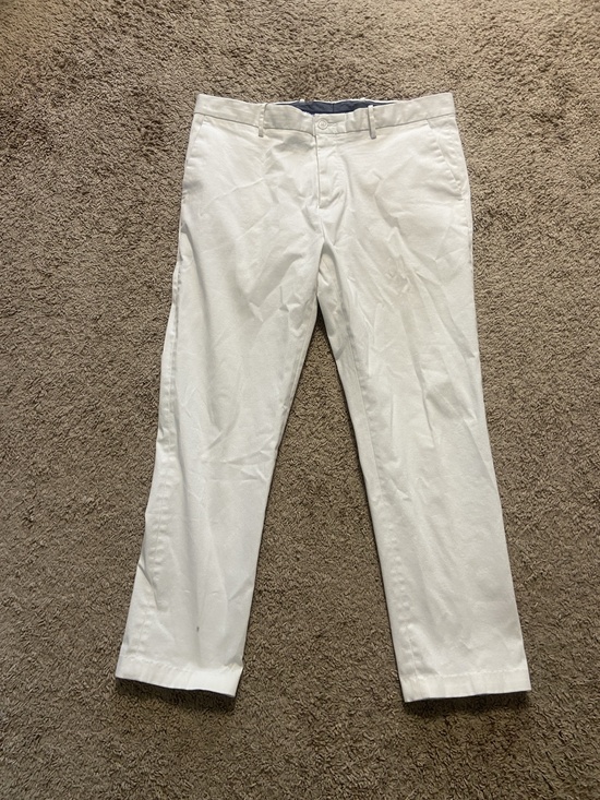Perry Ellis Other - Perry Ellis Pants Mens 36x30 White Resist Spill Chino Slim Fit Stretch Casual